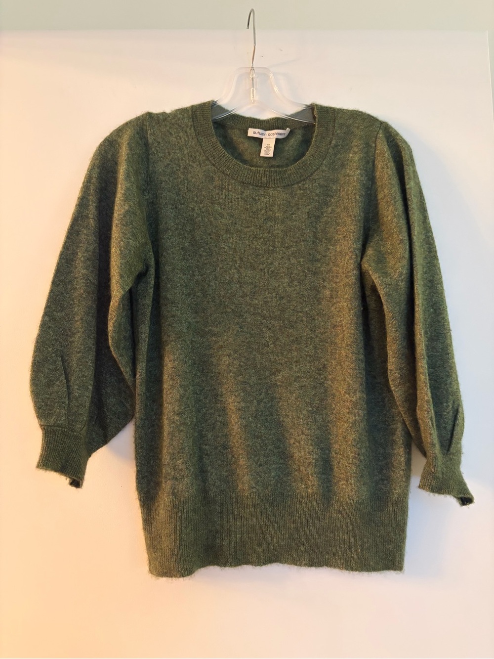 Autumn Cashmere Olive Green Crewneck Sweater